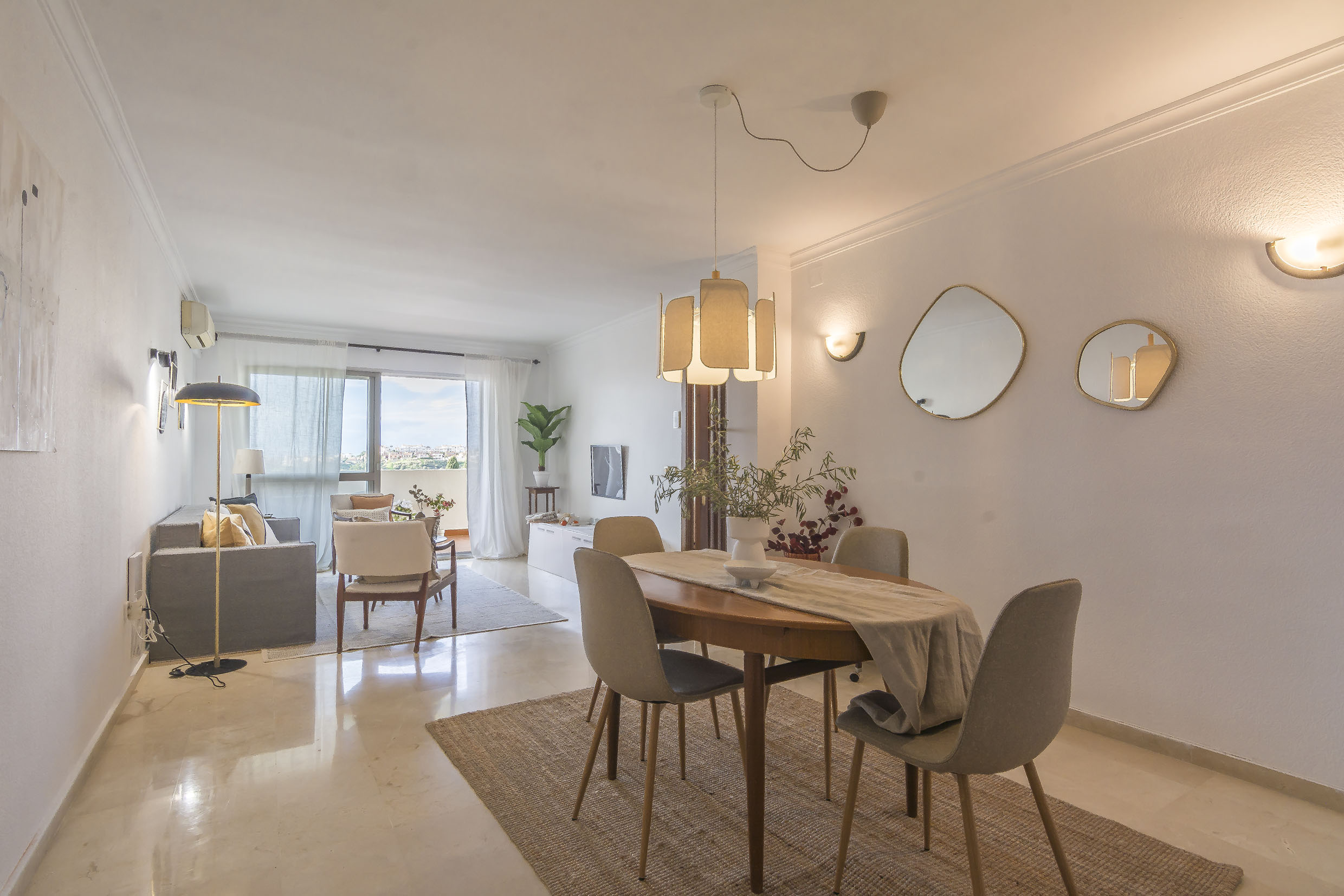 Transformación de salón despues home staging
